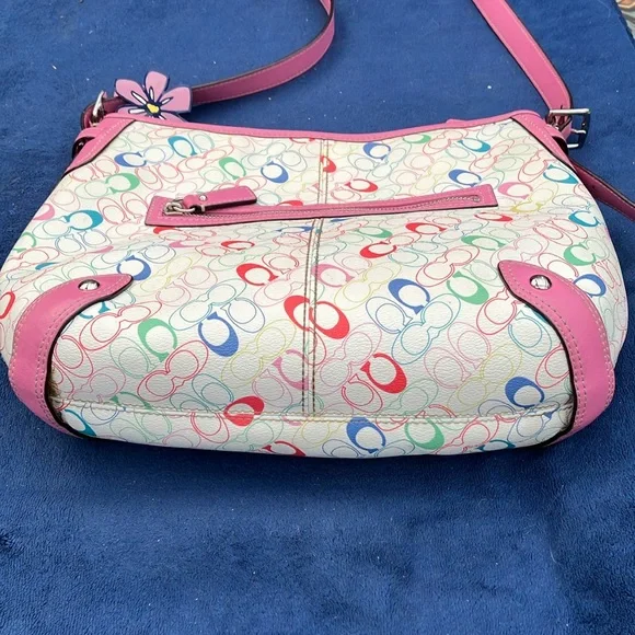 Coach F16481 Chelsea multi-color pink pastel monogram crossbody - Picture 12 of 14